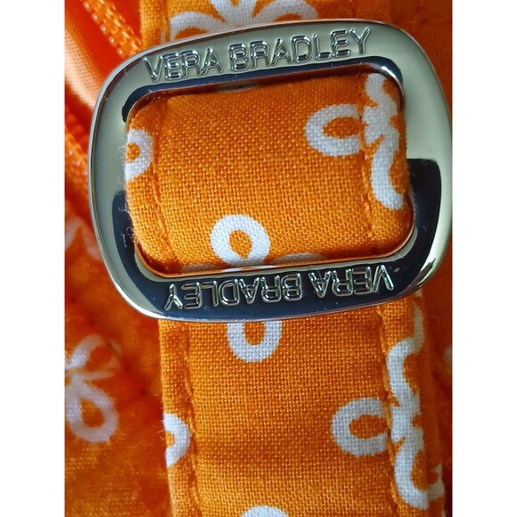 Vera Bradley University Of Tennessee Triple Zip Hipster Purse Orange/White Desig - Picture 8 of 16